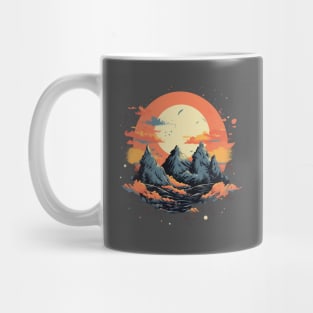 Mountain Sunset Graphic Mug